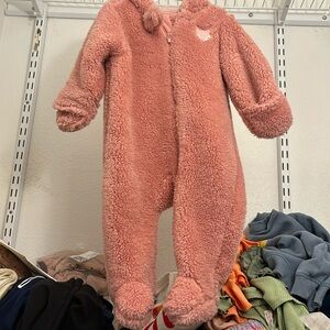 Cozy pink fox jumpsuit